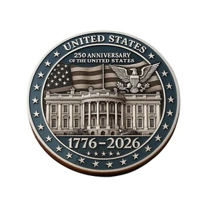 Colección Moneda Conmemorativa Metal USA 250 Aniversario 1776-2026 Versión 3 🎁 - Imagen 1 de 5