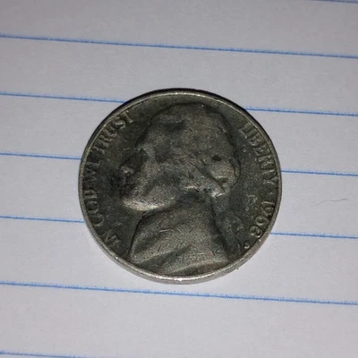 1968 s Jefferson Nickel error double die obverse reverse error struck though  - Image 1 of 2