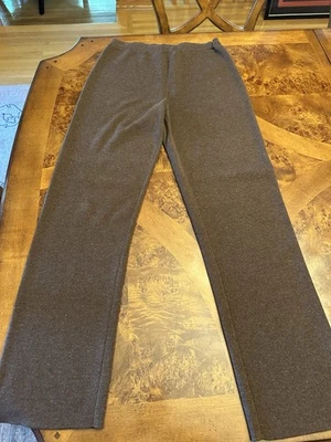 PANTALONES MUJER ESCADA MRGARETHA LEY PUNTO LANA CASHEMERE MARRÓN TALLA 40 (US8) ITALIA Foto 1 de 4