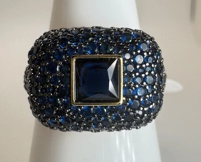 Anillo Sept Fiesta Bomba Talla 8 - RG58247 Claridad y Caos - Zafiro Sobre Oro Foto 1 de 4