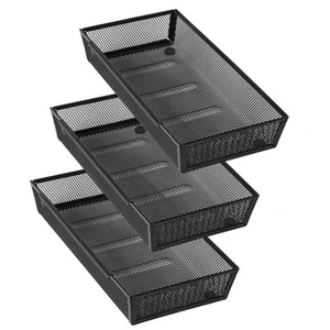 Vassoio a Rete Argenteria Cassetto Organizer, Utensili Posate Vassoio Forniture Ufficio con... - Foto 1 di 6