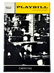 1962 playbill CARNIVAL at the Imperial Theatre - Picture 1 of 3