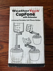 WeatherTech CupFone Universal Cell Phone Holder With Extension - Black Open Box - Zdjęcie 1 z 4