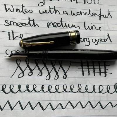 OVERSIZE CONWAY STEWART 100 14 CT   NIB FOUNTAIN PEN SERVICED SUPERB - Image 1 of 4