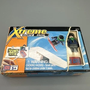 Rare 2000 MEGA BLOKS Xtreme Sports Snow Boarding Skiing 9173 NEW Open Box Stunt - Picture 1 of 6