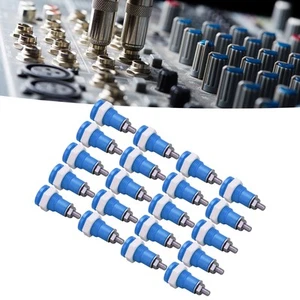 Blue 20x Banana Socket 4mm Good Transmission Extensive Use Excellent Manufac KIT - Picture 1 of 12