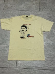 Vintage 80er 90er 102,7 Kiis FM Brother Bill T-Shirt Large All Night Live gelb - Bild 1 von 10