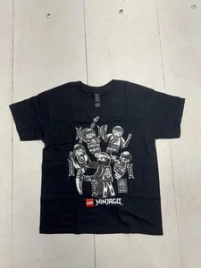 Gildan Black Lego Ninjago Print Short Sleeve T Shirt Youth Boys Size Medium - Picture 1 of 6