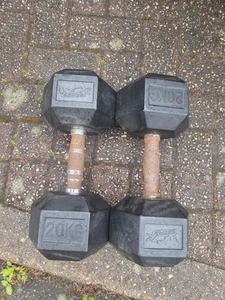 Hex Dumbbells 20kg Pair - Picture 1 of 5