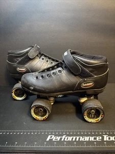 Vintage Riedell Carrera Speed Rollschuhe Größe 8 Herren schwarz Modell 105B - Bild 1 von 14