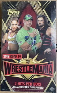 2019 Topps WWE ROAD TO WRESTLEMANIA Factory Sealed Hobby Box 2 Hits 1 Autograph - Picture 1 of 1