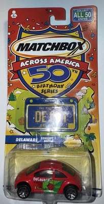 Matchbox Across America 50th Birthday Series Delaware VW Concept 1 Beetle Nuevo Foto 1 de 4