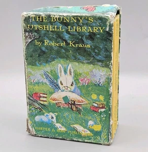 Vintage Mini Box Set Bunny's Nutshell Library Kinderbuch Robert Kraus 1965 - Bild 1 von 7