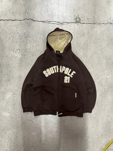 Vintage Y2K Southpole Hoodie Full Zip Thermo Colorblock XL Fleece gefüttert - Bild 1 von 8