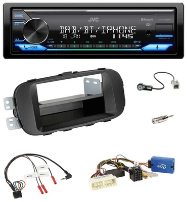 JVC Bluetooth DAB USB Lenkrad Autoradio für Kia Soul 2016-2019 schwarz - Bild 1 von 4