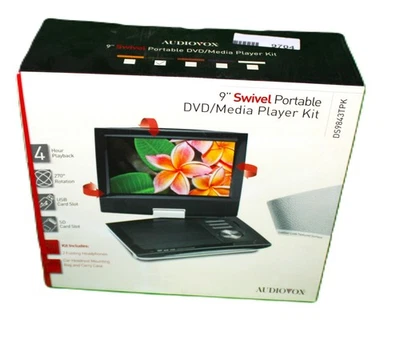 Reproductor de DVD/Medios Portátil Giratorio 9" DS9843TPK - Audiovox - Nuevo Foto 1 de 4