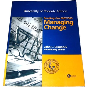 MANAGING CHANGE Management Textbook Paperback by John L. Craddock (1998) - Picture 1 of 3