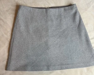 Wilfred gefütterter Minirock Größe 6 grau Fischgrätmuster Wolle Kaschmir Mischung - Bild 1 von 13