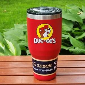 Buc-ee’s Red Yukon Insulated Tumbler 40 oz Stainless Steel New  - Picture 1 of 9