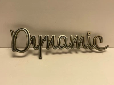 1965 1966 Oldsmobile Dynamic 88 Front Fender Nameplate Ornament Emblem "Dynamic" - Image 1 of 3