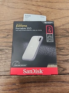 SanDisk 2TB Extreme Portable SSD High Speed Storage. NEW SEALED - Photo 1/6