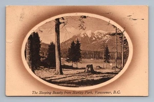 Antike British Columbia Postkarte VANCOUVER Dornröschen 1917 - Bild 1 von 2