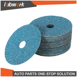 Labwork Zirconia Resin Fiber Grinding And Sanding Discs 25 Pcs 24Grit 5" x 7/8" - Picture 1 of 13