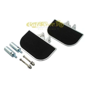Pedane cromate universali passeggero moto custom - Picture 1 of 2