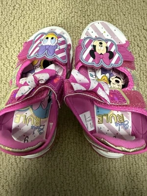 Minnie and Daisy Disney Light Up Sandals, Size 9 New Without Tag - Image 1 of 4