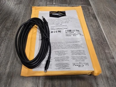 10FT/3M Black AmazonBasics MFi-Certified USB A Lightning Cable Apple iPhone iPad - Image 1 of 4