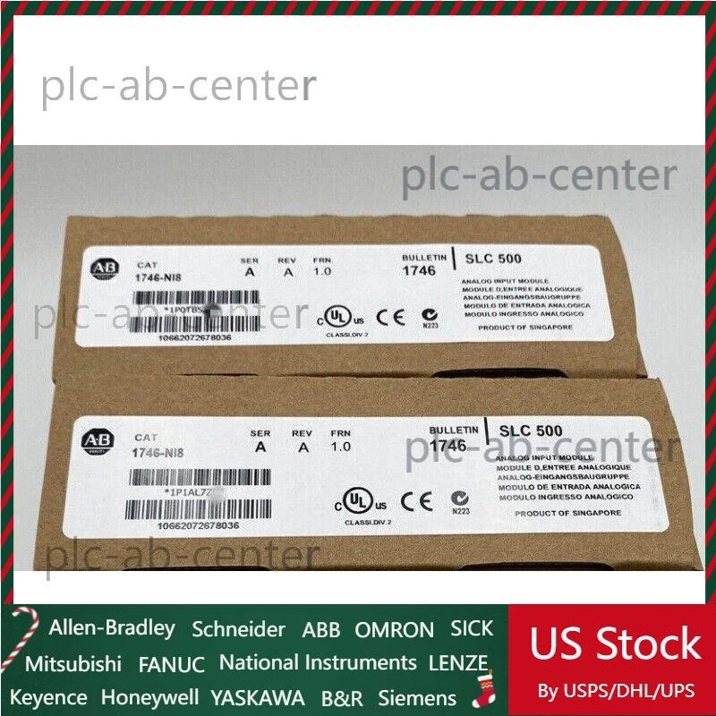 Allen-Bradley 1746-NI8 SER A SLC 500 Analog Input Module 1746NI8 New US Free Tax - Image 1 of 1