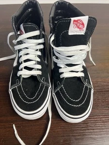 VANS Sk8- Reissue 38 High Black White - Picture 1 of 5