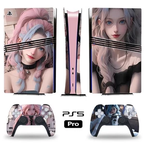 PS5Pro Standard Disc Digital Console Skin Sticker Decal Anime Sexy Beauty Girl - Picture 1 of 4