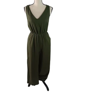 Neu ohne Etikett Universal Thread Damen olivgrün V-Ausschnitt ärmellos Cut-Out Overall... - Bild 1 von 11