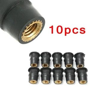 Long lasting M5 Rubber Nuts for Secure Motorcycle Windscreen Installation - Picture 1 of 6