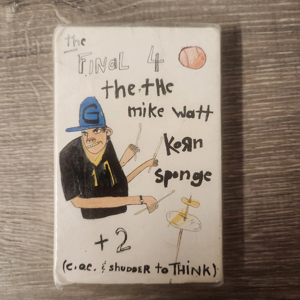 New Sealed Vintage 1995 The Final 4 +2 Promo Cassette Tape Korn Sponge Shudder  - Image 1 of 4