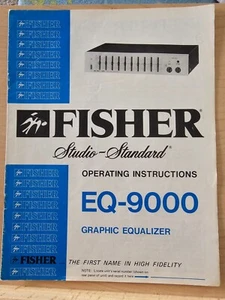 Ecualizador gráfico Fisher EQ-9000 de colección instrucciones de funcionamiento - 1980 F - Imagen 1 de 6