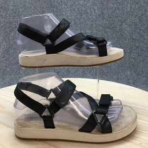 Sandalo Earth Sport donna 7M nero Sylt Saba cinturino punta aperta casual - Foto 1 di 18