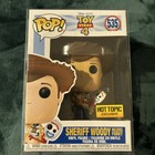 Funko Pop Vinyl Figure Hot Topic Toy Story 4 Sheriff Woody Holding Forky #535