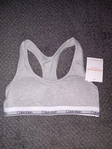 Calvin Klein Girls Racerback Bralette With Padding, Size Large 10/12 - Picture 1 of 4