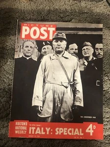 Bildpost 14. August 1943 Benito Mussolini Il Duce faschistischer Diktator Italien 2. Weltkrieg - Bild 1 von 12
