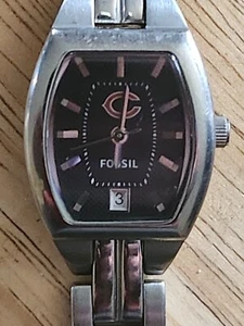 Chicago Bears NFL Football Stainless Steel Woman's Watch by Fossil (RARE) - Picture 1 of 5