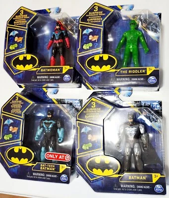 2021 Spin Master DC Comics 4  Figures Set - Batman Riddler Batwoman  - Image 1 of 4