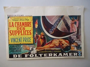 POE/VINCENT PRICE+BARBARA STEELE/the pit and the pendulum/F25/affiche belge - Picture 1 of 1
