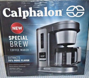 CALPHALON SPECIAL BREW 10 CUP COFFEE MAKER SILVER STAINLESS STEEL NEW In Box