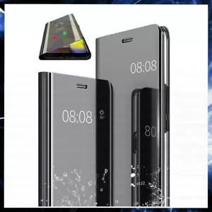 COVER FLIP CLEAR VIEW Per MOTOROLA MOTO G9 PLAY CUSTODIA SLIM A SPECCHIO LIBRO - Foto 1 di 11