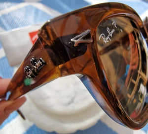 Ray Ban ' RB 0880S 6640/57 ' Polished Striped Havana Sunglasses Italy ***RARE - Picture 1 of 16