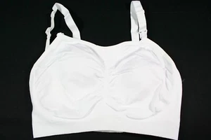 009X13 Leading Lady 477 Wireless Removable Pads Nursing Bra 2X White - Picture 1 of 3