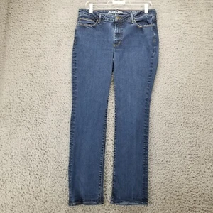 Eddie Bauer Jeans Womens 10 Petite Slight Curvy Straight Stretch Mid Rise *Read* - Picture 1 of 13