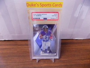Tarjeta de novato Panini Mosaic 2020 - J.K. Dobbins - #223 - PSA 10 GEM MT - G42 - Imagen 1 de 2